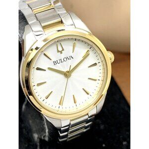 Bulova Women's Watch 98L277 Quartz 28mm Two Tone Stainless Steel Bracelet